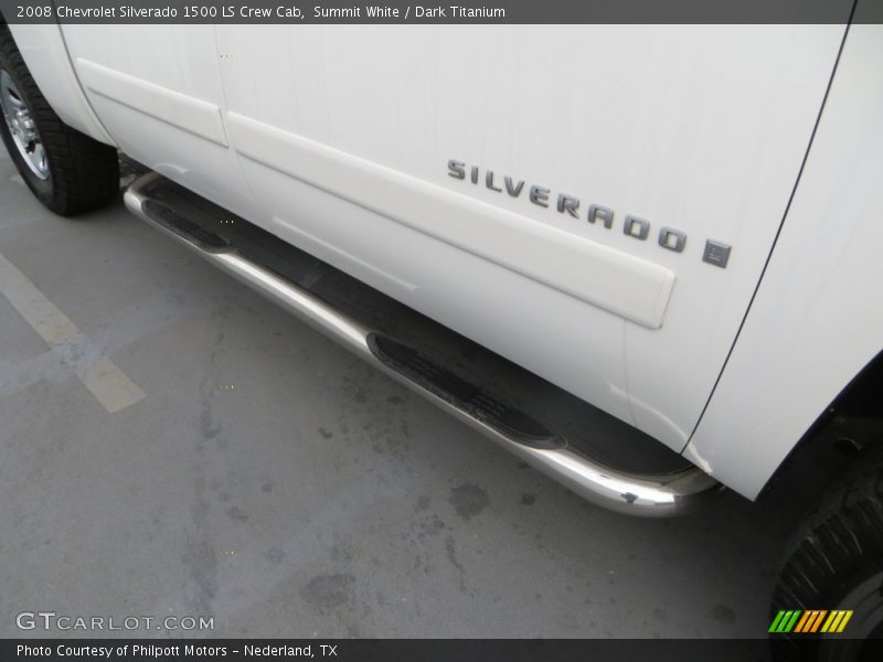 Summit White / Dark Titanium 2008 Chevrolet Silverado 1500 LS Crew Cab