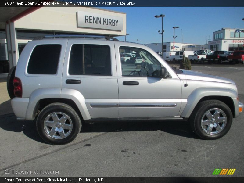 Bright Silver Metallic / Medium Slate Gray 2007 Jeep Liberty Limited 4x4