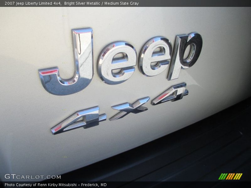 Bright Silver Metallic / Medium Slate Gray 2007 Jeep Liberty Limited 4x4