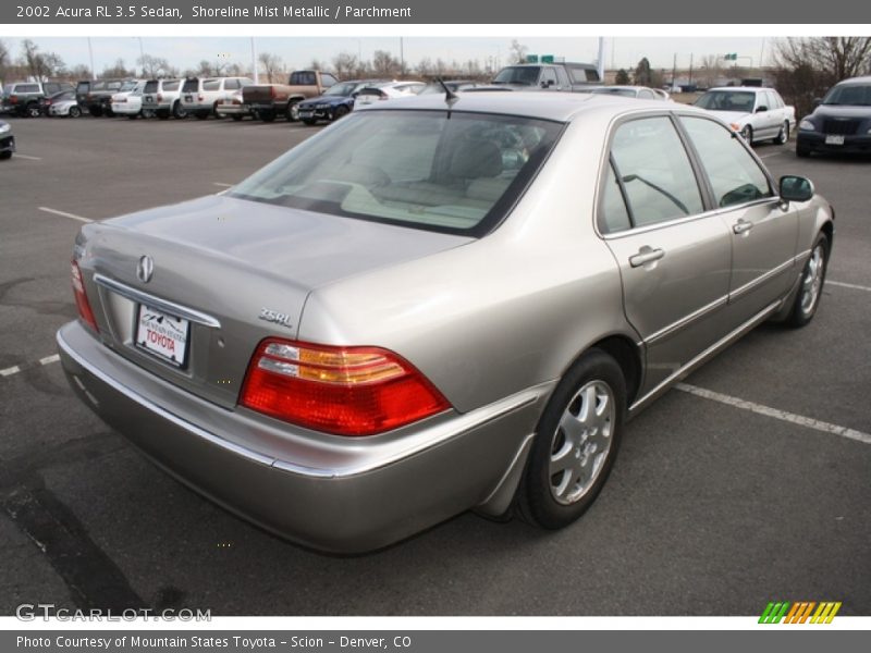 Shoreline Mist Metallic / Parchment 2002 Acura RL 3.5 Sedan