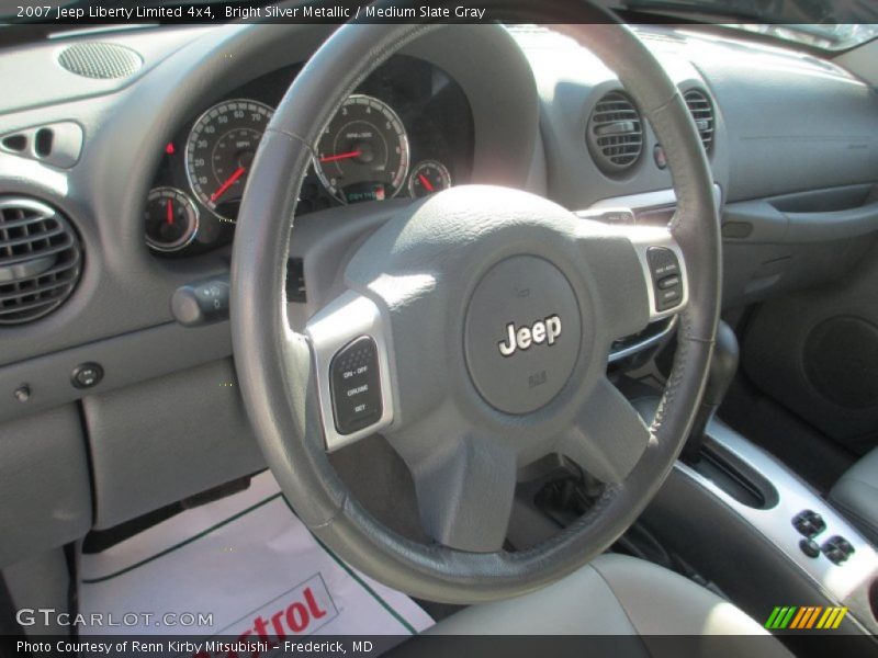 Bright Silver Metallic / Medium Slate Gray 2007 Jeep Liberty Limited 4x4