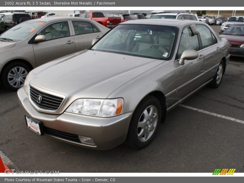 Shoreline Mist Metallic / Parchment 2002 Acura RL 3.5 Sedan