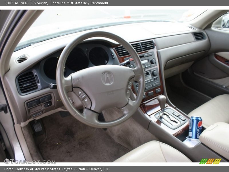 Shoreline Mist Metallic / Parchment 2002 Acura RL 3.5 Sedan