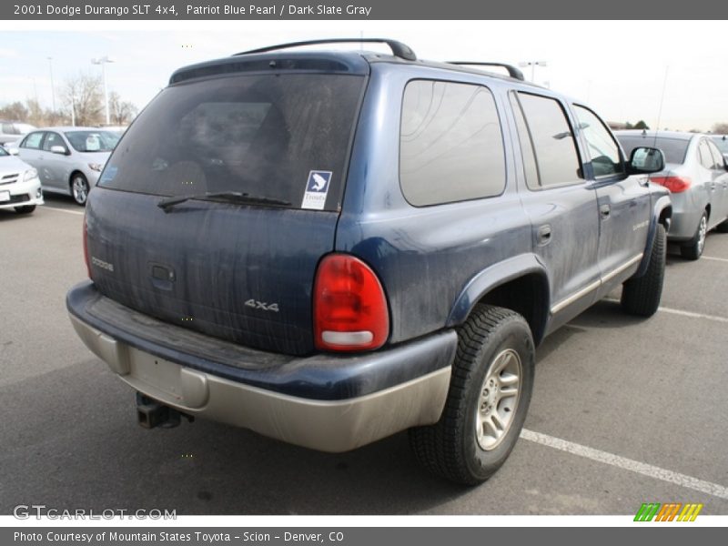 Patriot Blue Pearl / Dark Slate Gray 2001 Dodge Durango SLT 4x4
