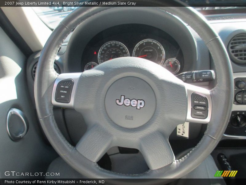 Bright Silver Metallic / Medium Slate Gray 2007 Jeep Liberty Limited 4x4
