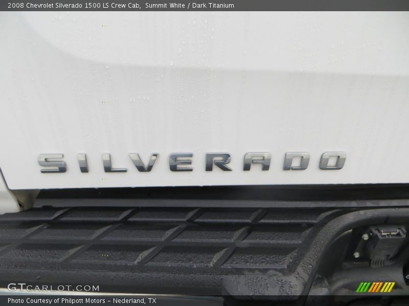 Summit White / Dark Titanium 2008 Chevrolet Silverado 1500 LS Crew Cab