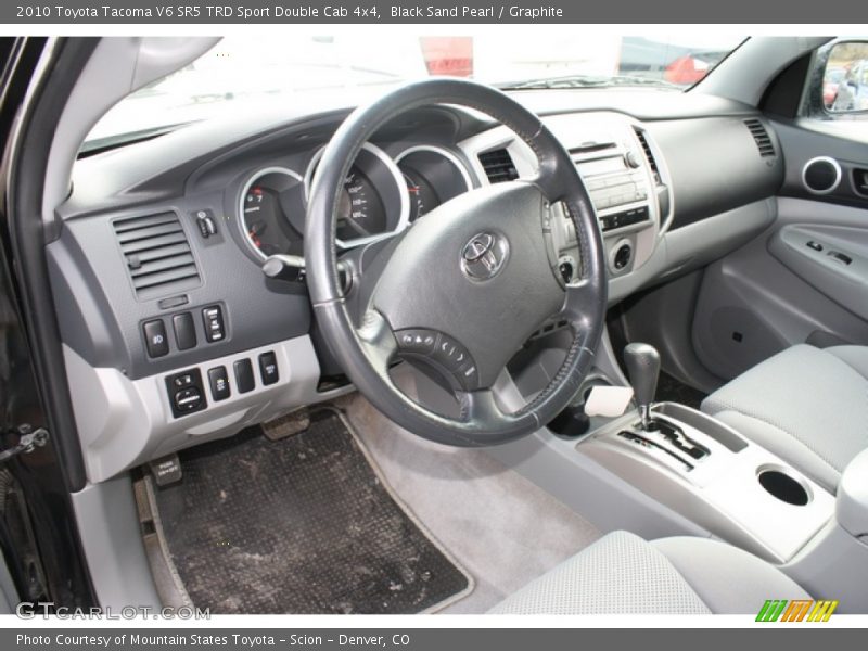 Black Sand Pearl / Graphite 2010 Toyota Tacoma V6 SR5 TRD Sport Double Cab 4x4
