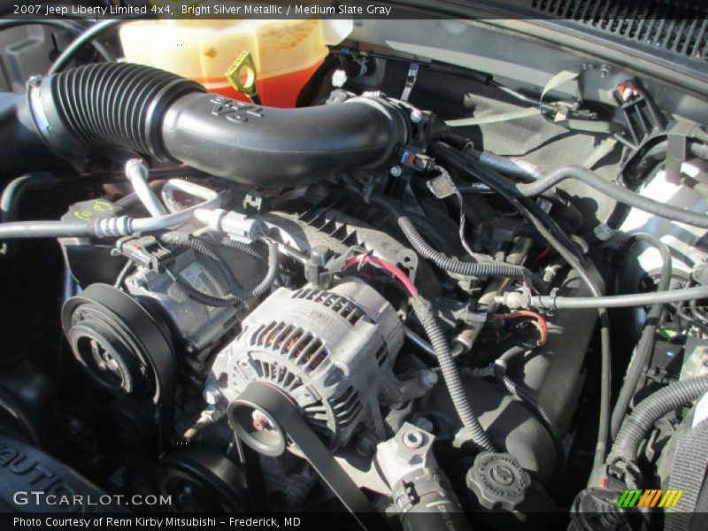 Bright Silver Metallic / Medium Slate Gray 2007 Jeep Liberty Limited 4x4