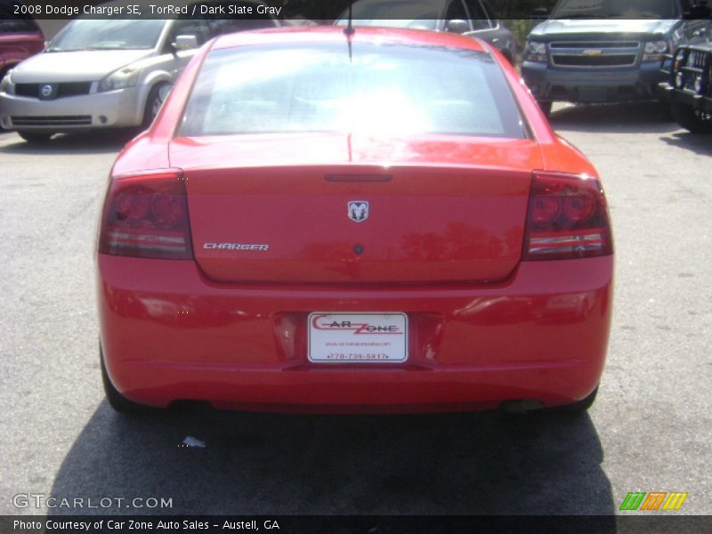TorRed / Dark Slate Gray 2008 Dodge Charger SE