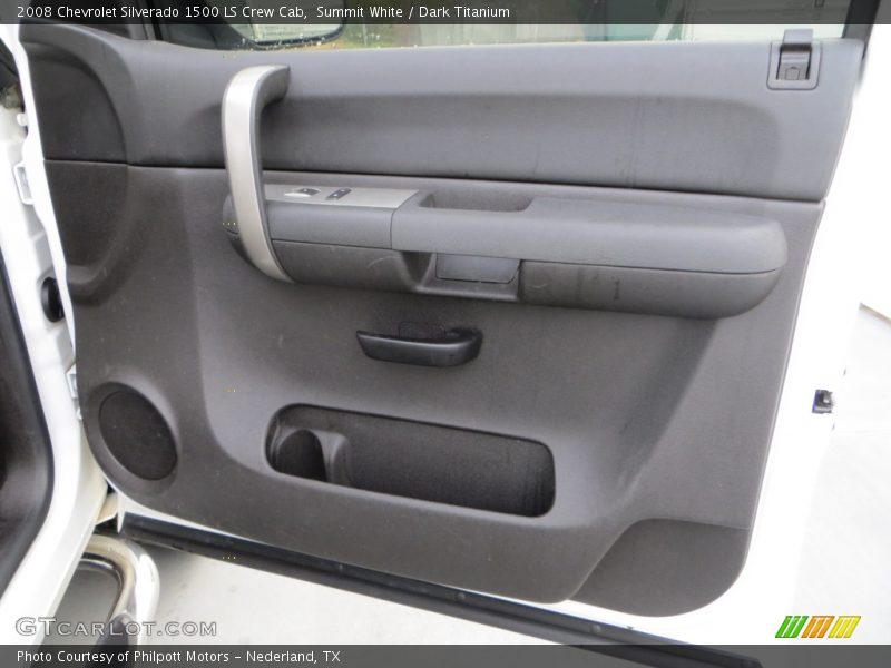 Summit White / Dark Titanium 2008 Chevrolet Silverado 1500 LS Crew Cab