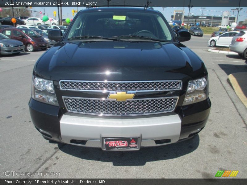 Black / Ebony 2012 Chevrolet Avalanche Z71 4x4