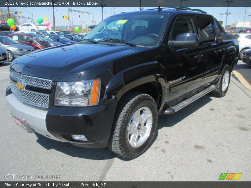 Black / Ebony 2012 Chevrolet Avalanche Z71 4x4