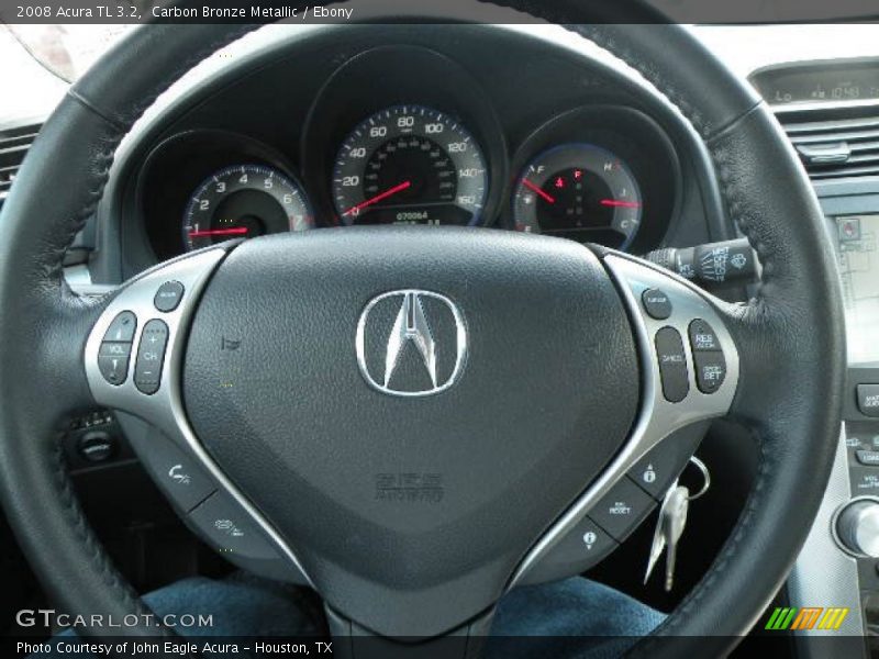 Carbon Bronze Metallic / Ebony 2008 Acura TL 3.2