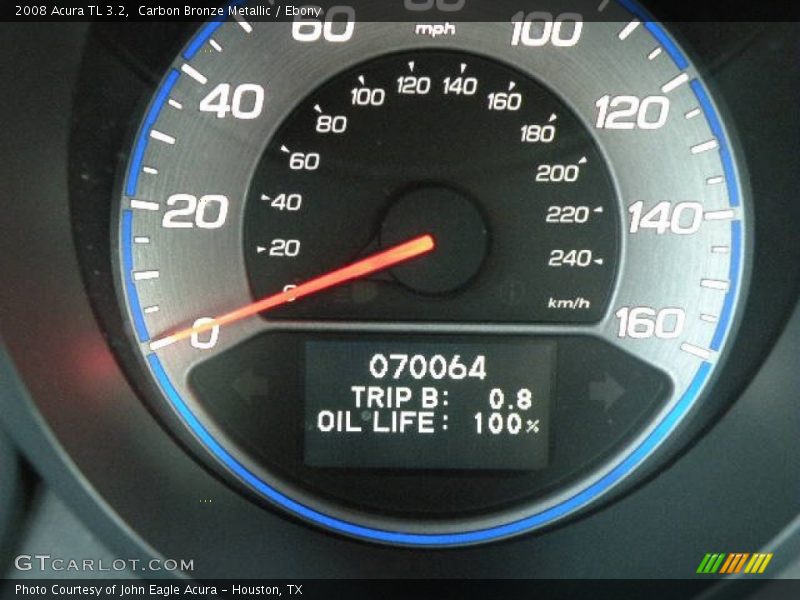 Carbon Bronze Metallic / Ebony 2008 Acura TL 3.2