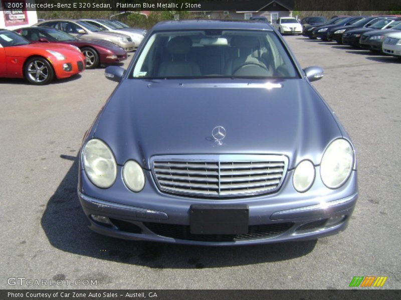 Platinum Blue Metallic / Stone 2005 Mercedes-Benz E 320 Sedan