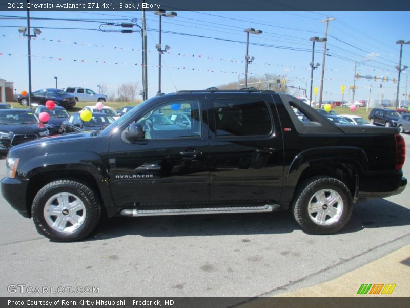 Black / Ebony 2012 Chevrolet Avalanche Z71 4x4