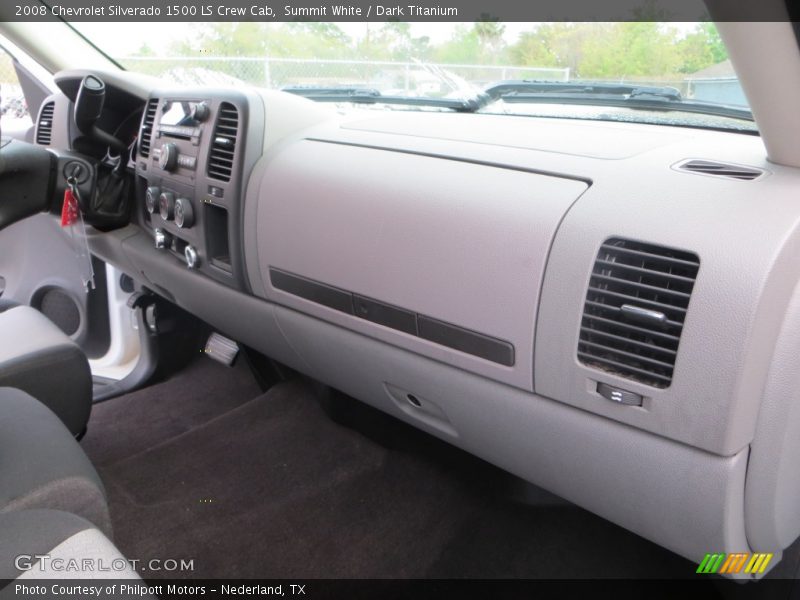 Summit White / Dark Titanium 2008 Chevrolet Silverado 1500 LS Crew Cab