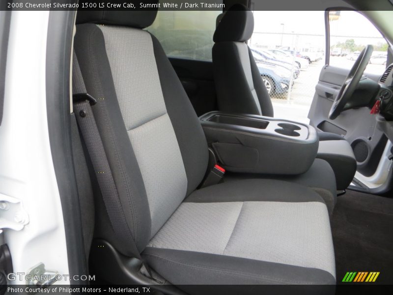 Summit White / Dark Titanium 2008 Chevrolet Silverado 1500 LS Crew Cab