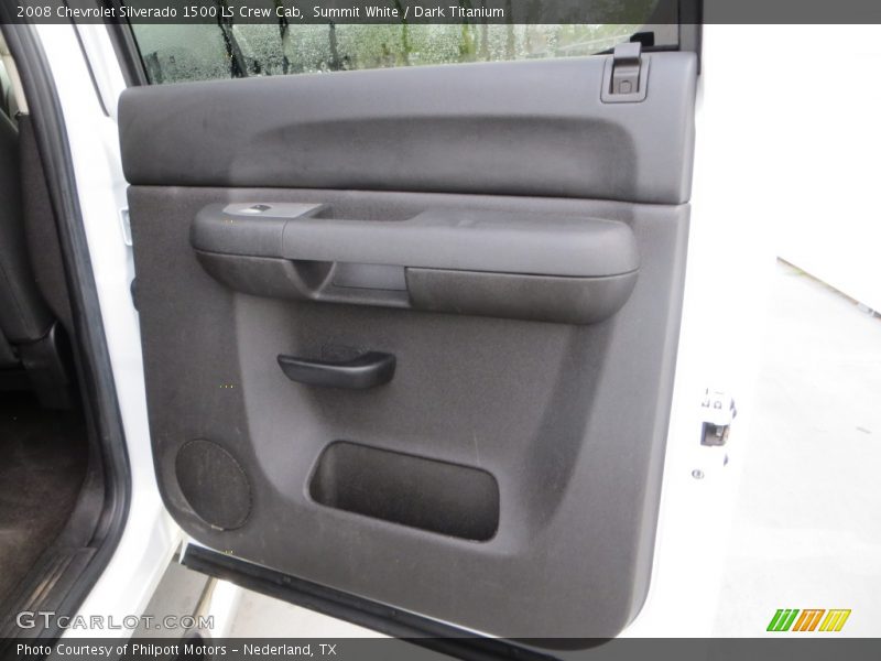 Summit White / Dark Titanium 2008 Chevrolet Silverado 1500 LS Crew Cab