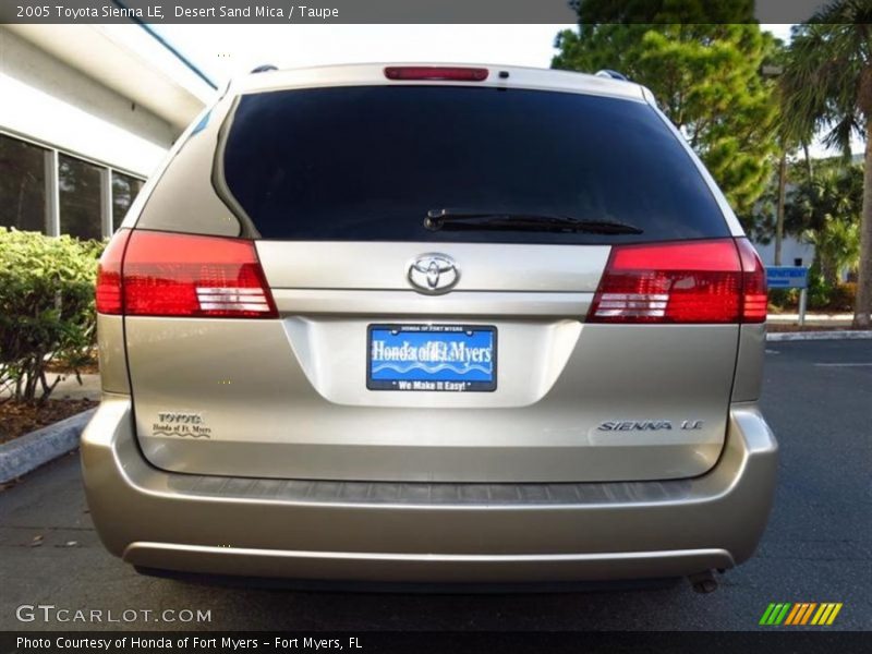 Desert Sand Mica / Taupe 2005 Toyota Sienna LE