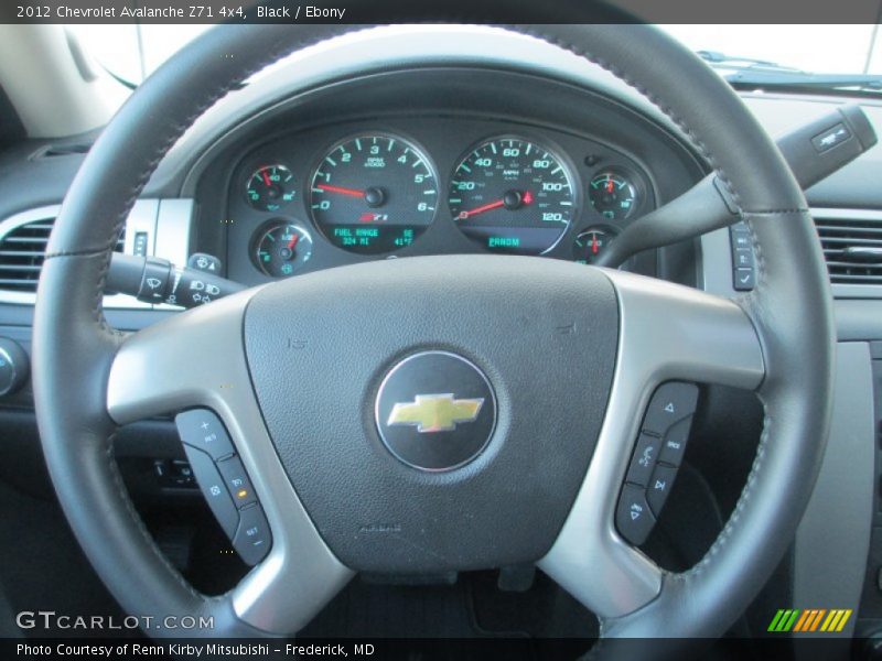 Black / Ebony 2012 Chevrolet Avalanche Z71 4x4