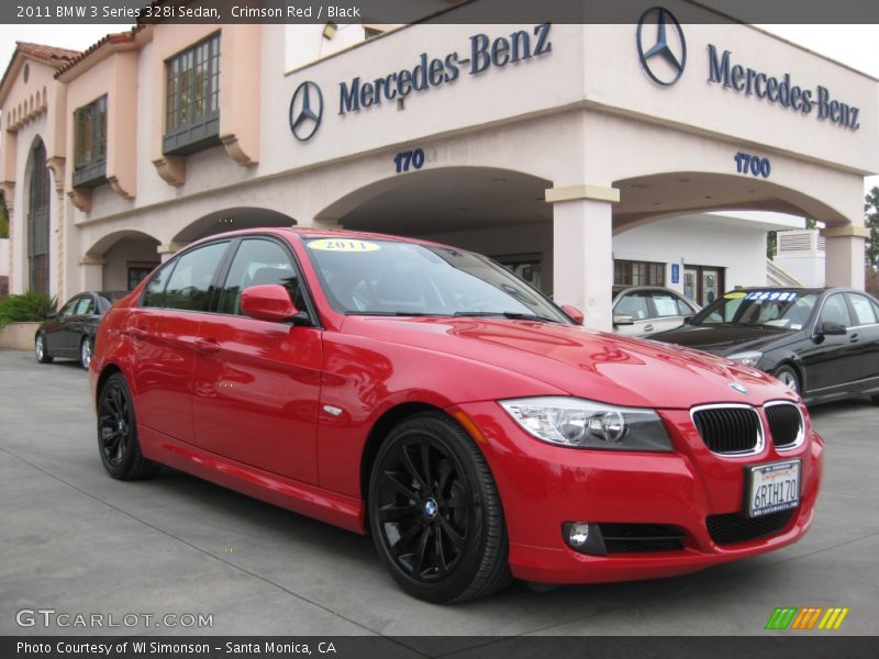 Crimson Red / Black 2011 BMW 3 Series 328i Sedan