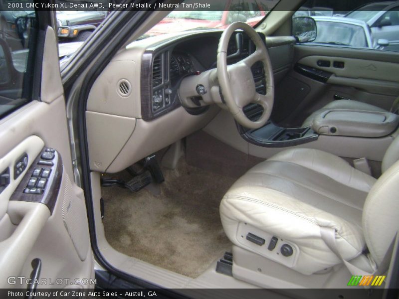 Pewter Metallic / Neutral Tan/Shale 2001 GMC Yukon XL Denali AWD