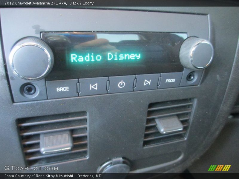 Black / Ebony 2012 Chevrolet Avalanche Z71 4x4