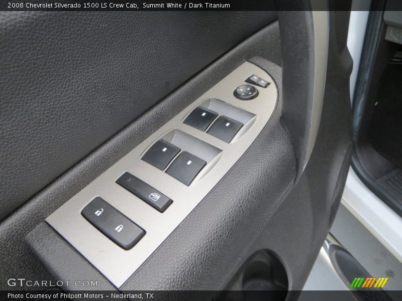 Summit White / Dark Titanium 2008 Chevrolet Silverado 1500 LS Crew Cab