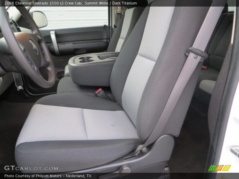 Summit White / Dark Titanium 2008 Chevrolet Silverado 1500 LS Crew Cab