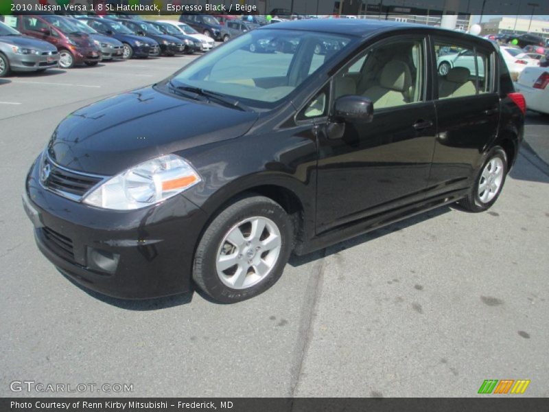 Espresso Black / Beige 2010 Nissan Versa 1.8 SL Hatchback