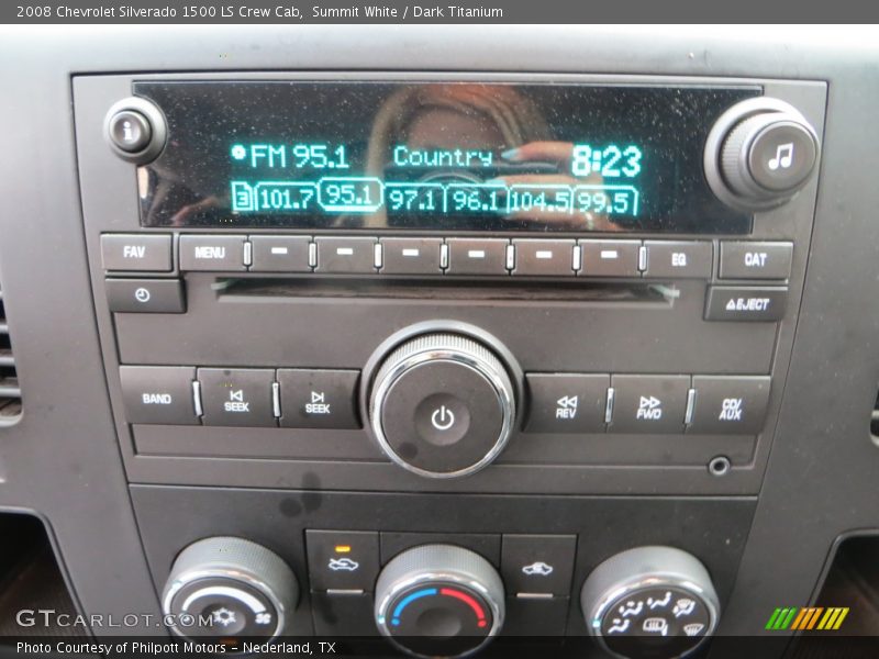 Summit White / Dark Titanium 2008 Chevrolet Silverado 1500 LS Crew Cab