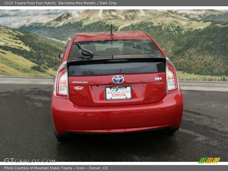 Barcelona Red Metallic / Dark Gray 2013 Toyota Prius Four Hybrid