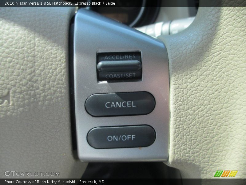 Espresso Black / Beige 2010 Nissan Versa 1.8 SL Hatchback