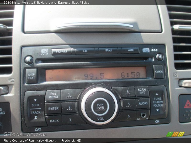 Espresso Black / Beige 2010 Nissan Versa 1.8 SL Hatchback