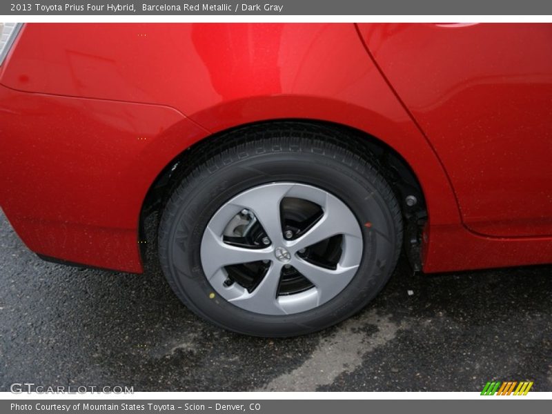 Barcelona Red Metallic / Dark Gray 2013 Toyota Prius Four Hybrid