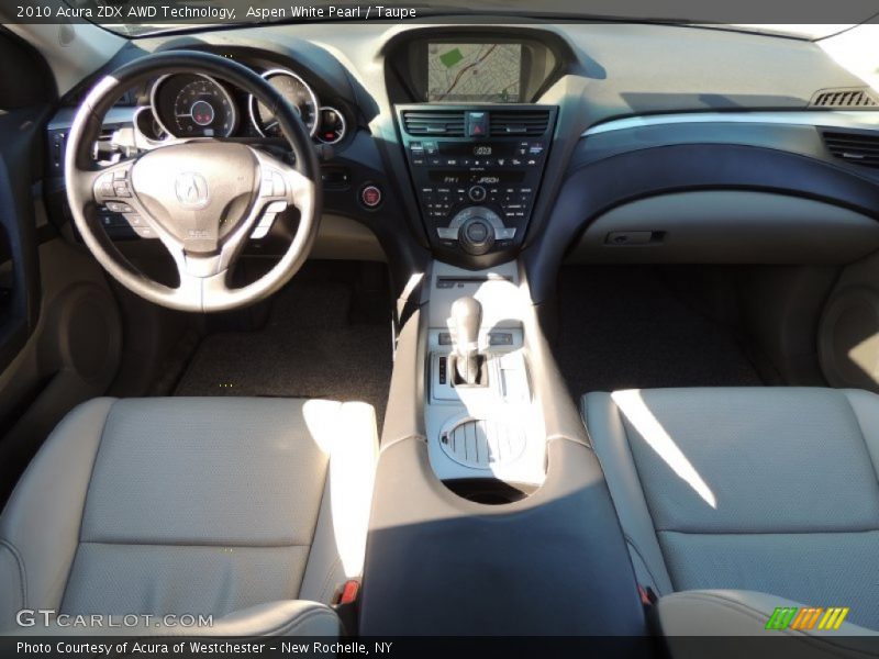 Aspen White Pearl / Taupe 2010 Acura ZDX AWD Technology