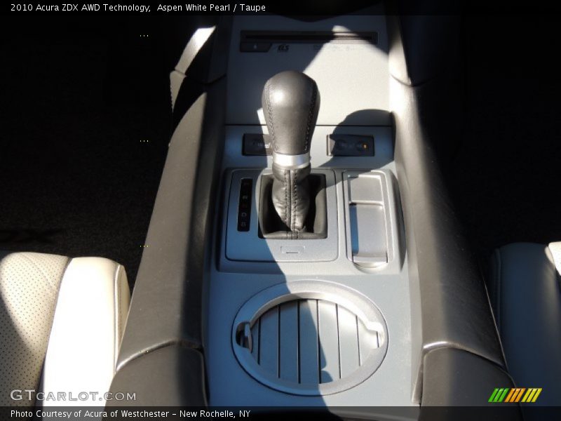 Aspen White Pearl / Taupe 2010 Acura ZDX AWD Technology