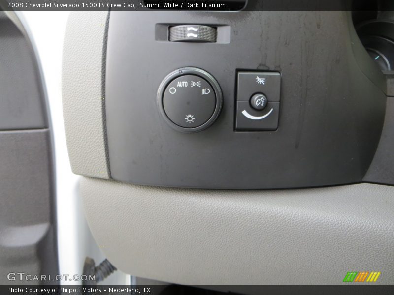 Summit White / Dark Titanium 2008 Chevrolet Silverado 1500 LS Crew Cab
