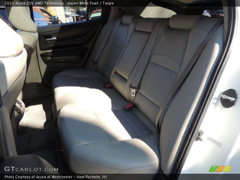 Aspen White Pearl / Taupe 2010 Acura ZDX AWD Technology