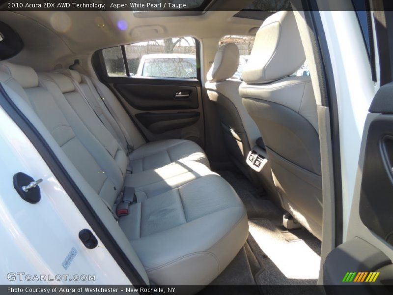 Aspen White Pearl / Taupe 2010 Acura ZDX AWD Technology