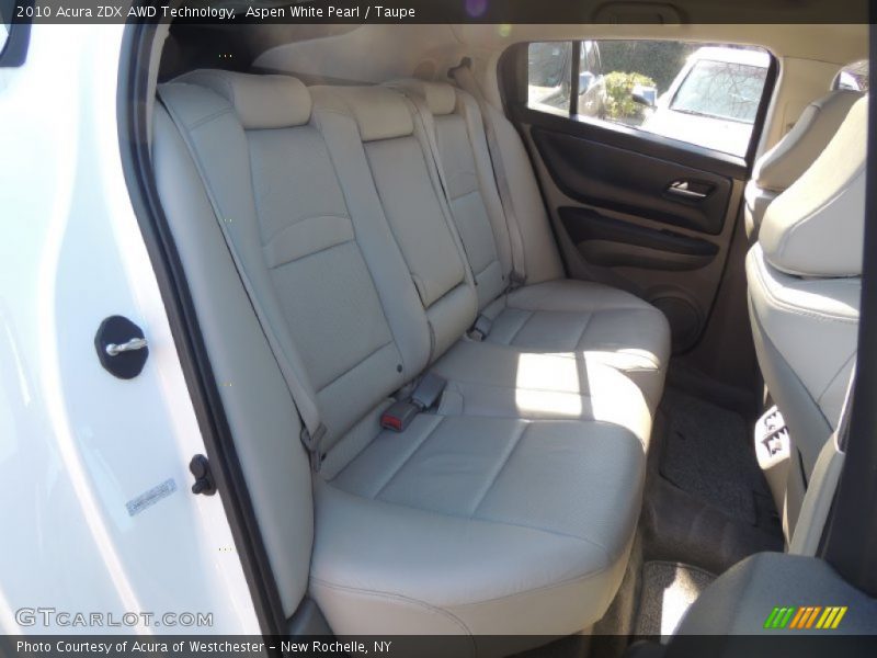 Aspen White Pearl / Taupe 2010 Acura ZDX AWD Technology