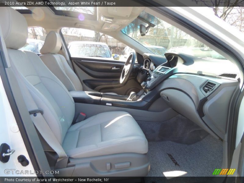 Aspen White Pearl / Taupe 2010 Acura ZDX AWD Technology