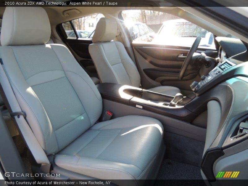 Aspen White Pearl / Taupe 2010 Acura ZDX AWD Technology