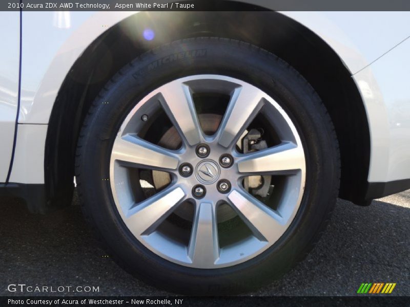 Aspen White Pearl / Taupe 2010 Acura ZDX AWD Technology