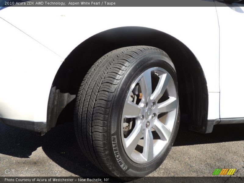 Aspen White Pearl / Taupe 2010 Acura ZDX AWD Technology