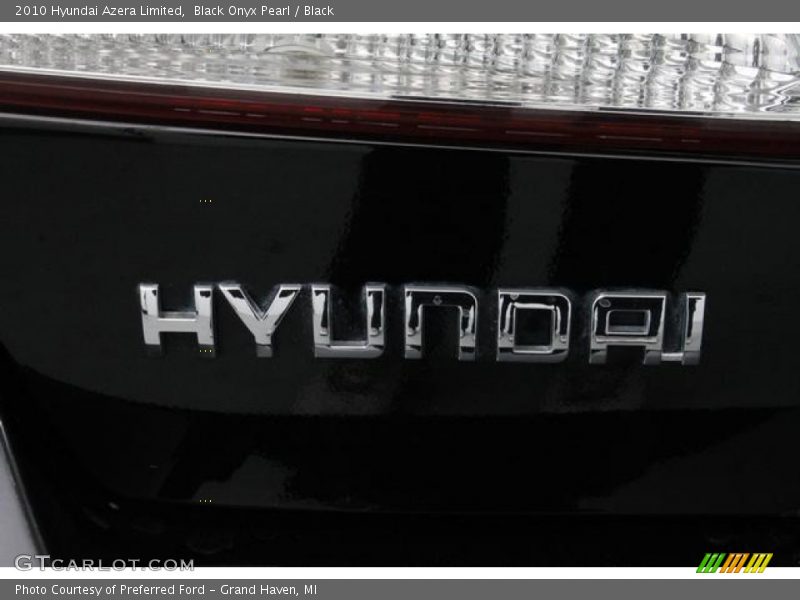 Black Onyx Pearl / Black 2010 Hyundai Azera Limited