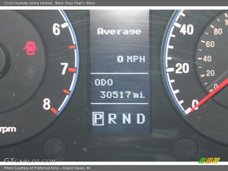 Black Onyx Pearl / Black 2010 Hyundai Azera Limited