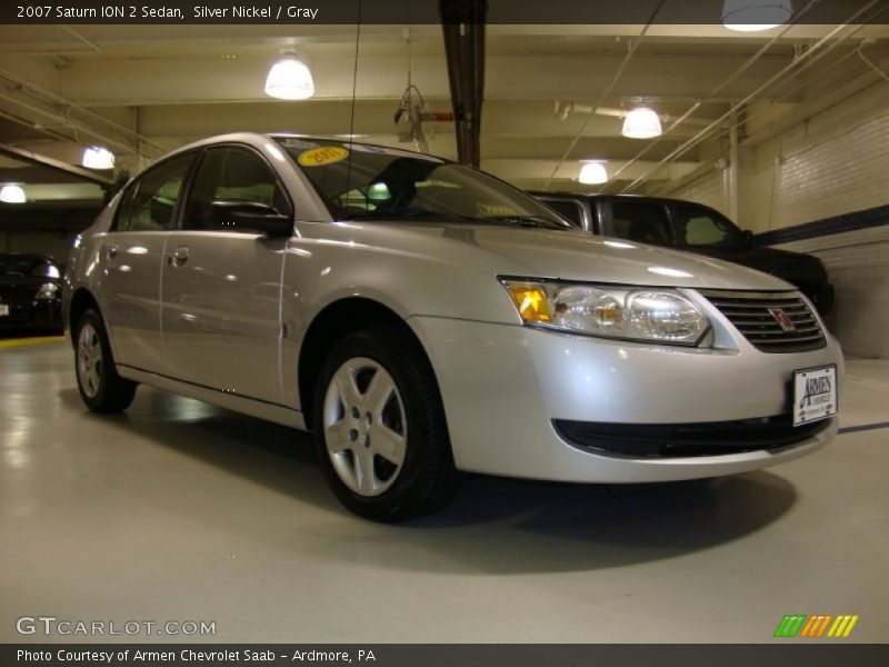 Silver Nickel / Gray 2007 Saturn ION 2 Sedan