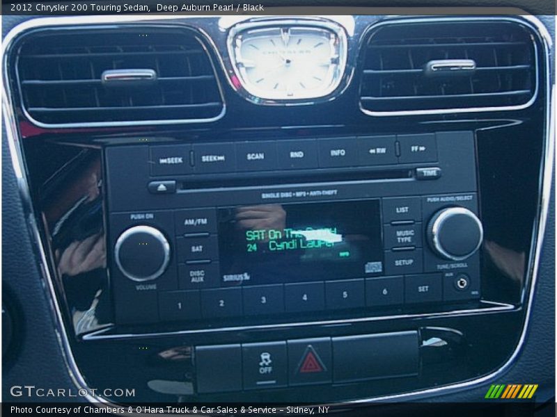 Deep Auburn Pearl / Black 2012 Chrysler 200 Touring Sedan